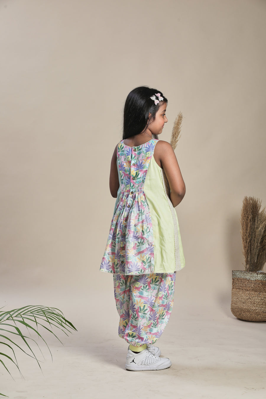 Tropical print Yoke Kurta and Salwar