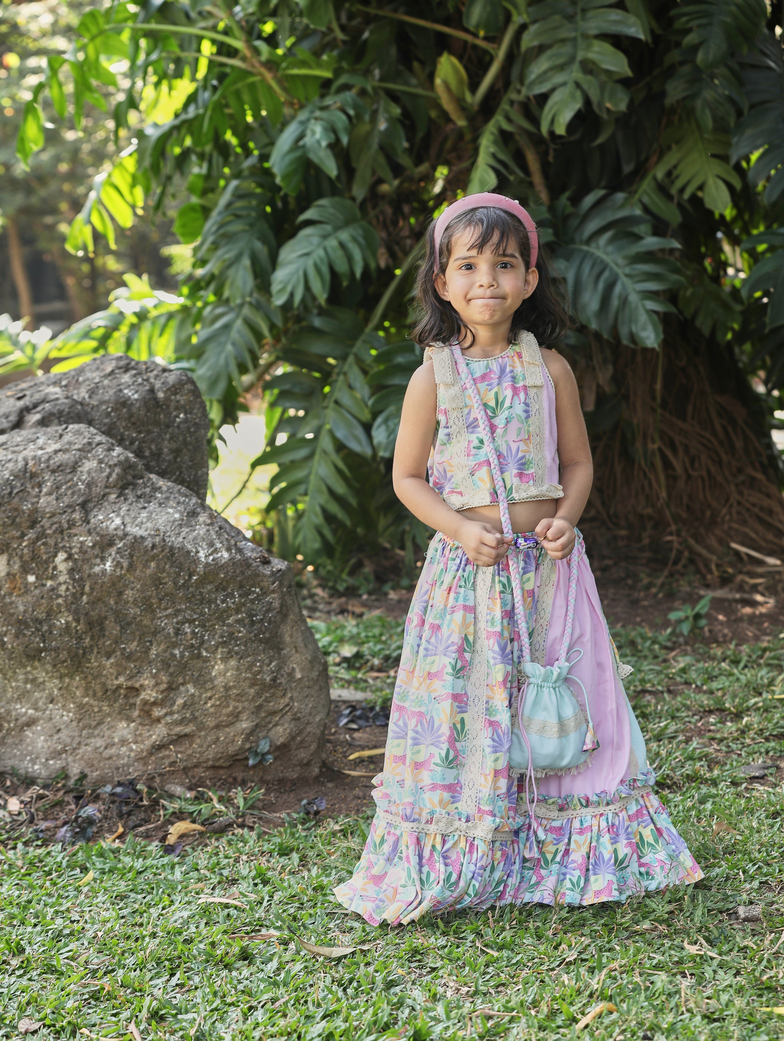 Traditional And Elegant Printed Choli And Skirt| Hot Design|The Nesavu –  The Nesavu